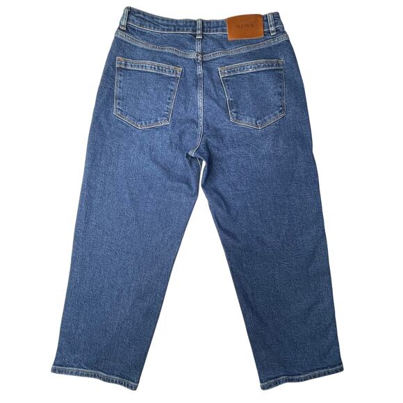 Reiss women’s Selin Petite Mid-Rise Straight-Leg Jeans in Mid Blue size 28P - Picture 4 of 10